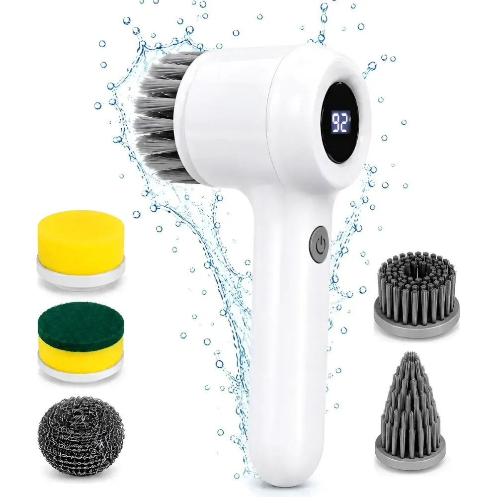 Limpia sin frotar: cepillo eléctrico 5 en 1